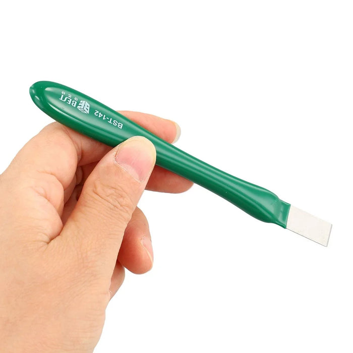 BEST BST-142 Non-Magnetic Metal Scraper with Rubber Handle for Adhesive Removal Tin Prying Tool - 3