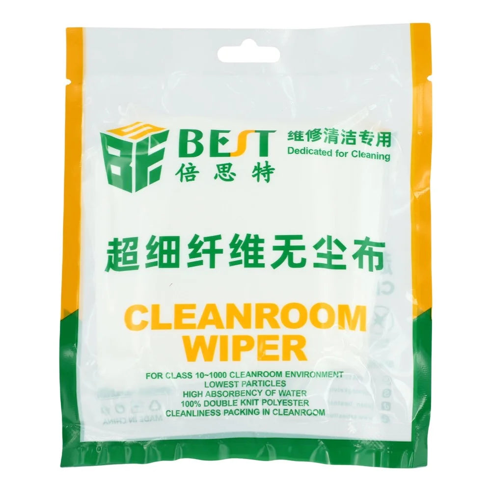 BEST BST 50Pcs / Pack Microfiber Cleaning Cloths 10CM x 10CM Lint-Free Cloth for Repair / Maintenance - 4
