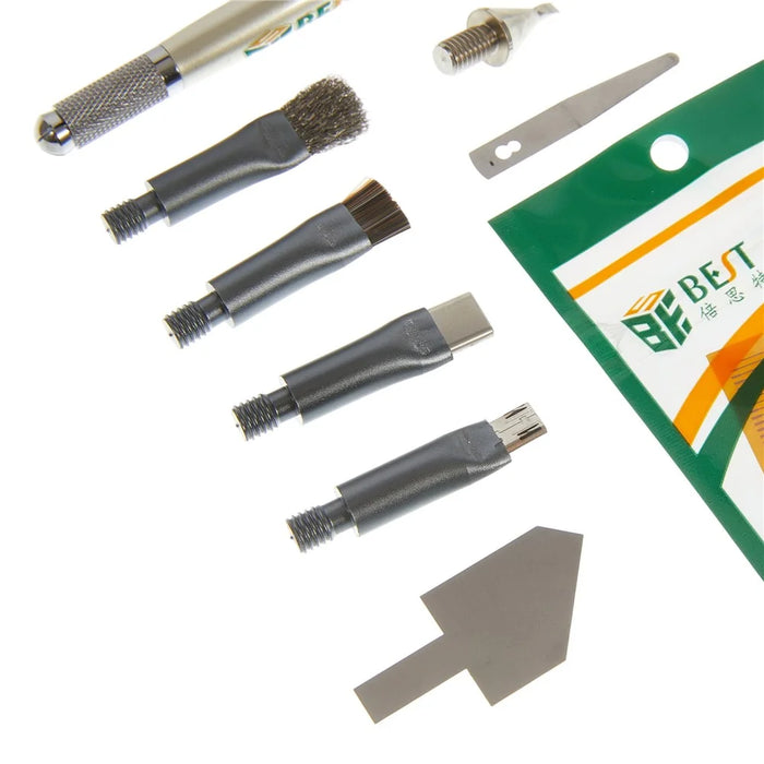 BEST-85 Multifunctional Phone Repair Tool Kit Craft Pen Carving Knife Set for PCB Repair Chip Cleaning - 3