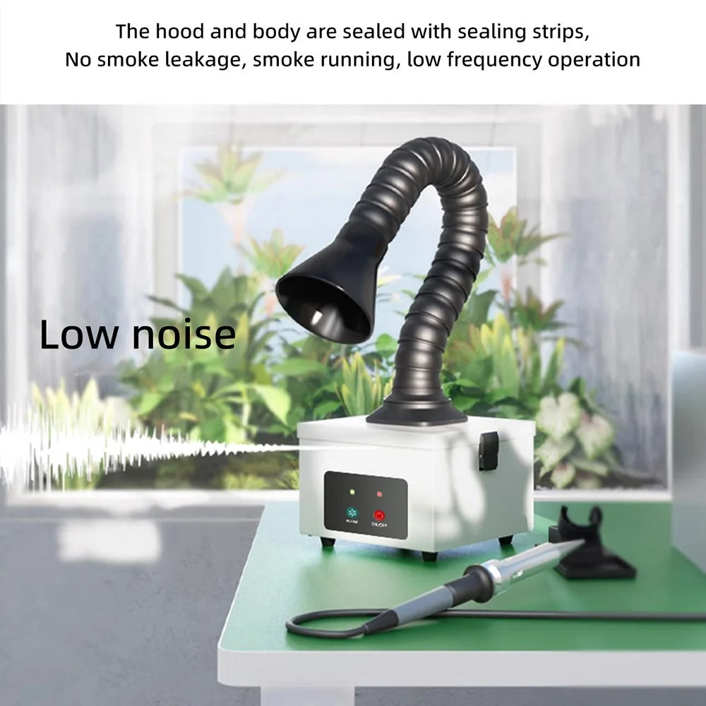 BEST-496 Smoke Extractor Fume Purifier for Soldering Stations Workbenches Multi Scenario Air Filtration - EU Plug - 3