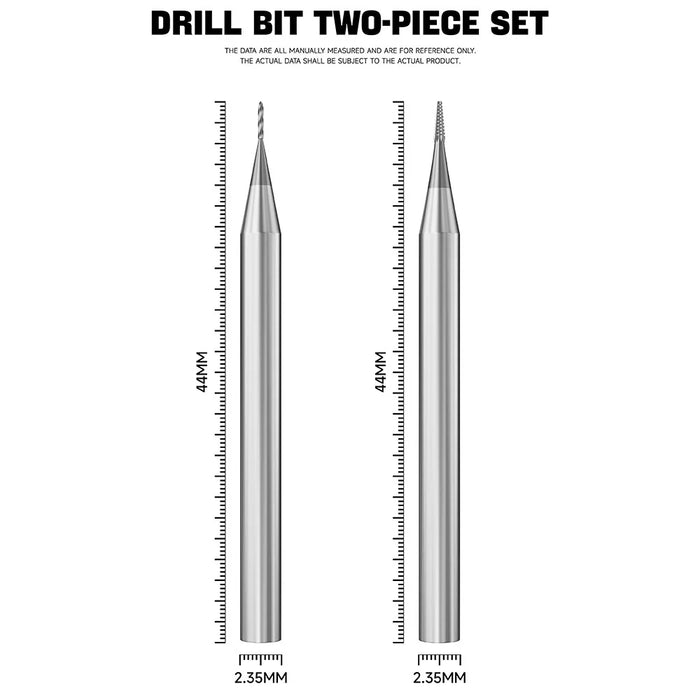 LUOWEI LW-331 2Pcs / Set High Hardness Non Magnetic Slip Tooth Drill Bit Set for Sliding Screw Quick Removal - 6
