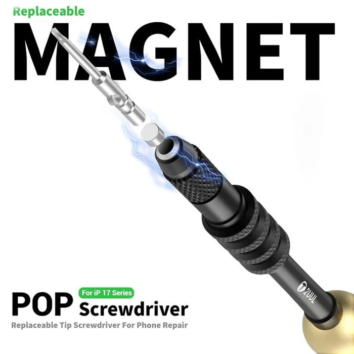 2UUL SD87 For iPhone 17 Series Screwdriver Interchangeable Tip Magnetic Precision Screwdriver - 3