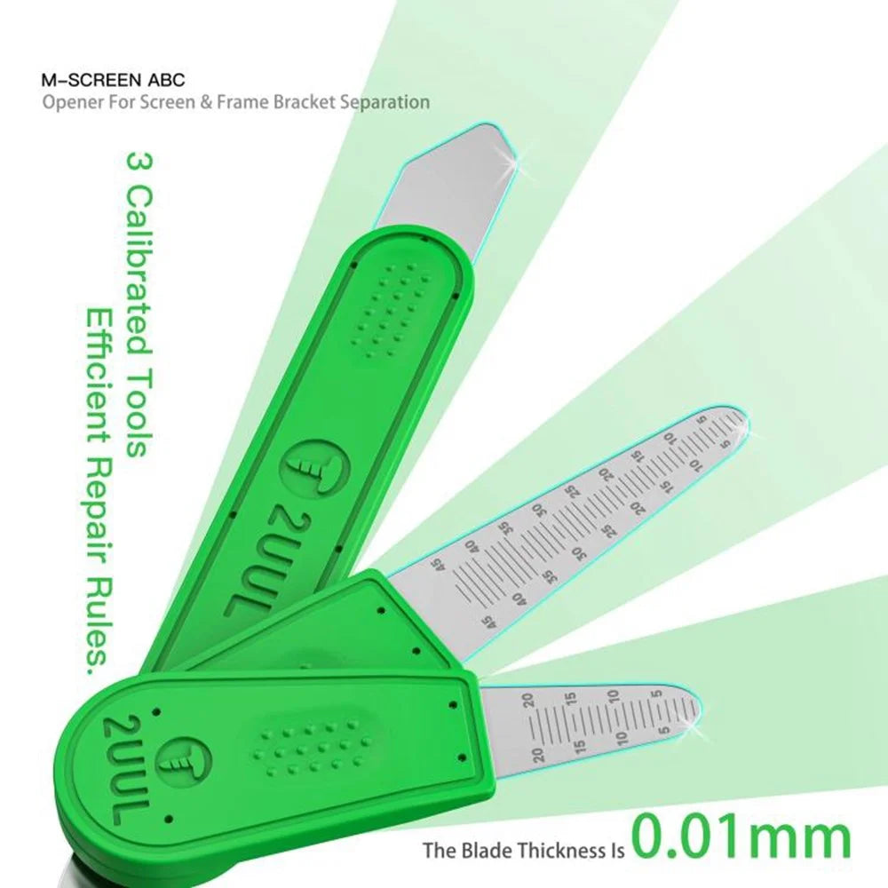 2UUL DA89 Disassembly Pry Tool Kit ABC Set Repair Opening Tools Flexible Durable Non-Slip Grip for Electronics - 2