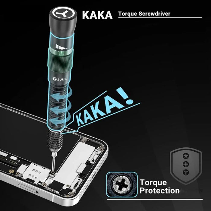 2UUL KAKA Adjustable Torque Magnetic Screwdriver Precision Tool with Anti Slip Handle - Pentagon 0.8 - 5