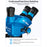 SUNSHINE 71 Ultra Trinocular Microscope 0.65X - 5.5X Zoom for Phone Electronic PCB Soldering Repair - Blue - 4