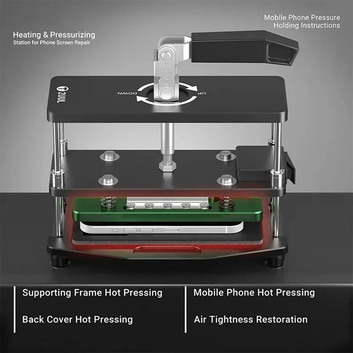 2UUL DA05 Heating and Pressurizing Station for Phone Screen Repair - EU Plug - 3