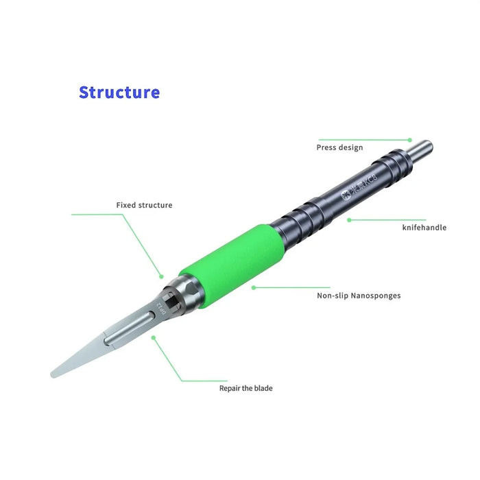 MIJING KC8 Glue Removal Tool Set Motherboard Chip Glue Removal Blades Kit - 7
