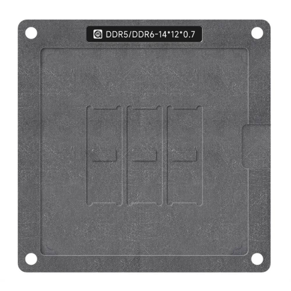 AMAOE DDR5 / DDR6 Tin Planting BAG Reballing Stencil Kit Graphics Card Memory Chip Repair Tool - 4