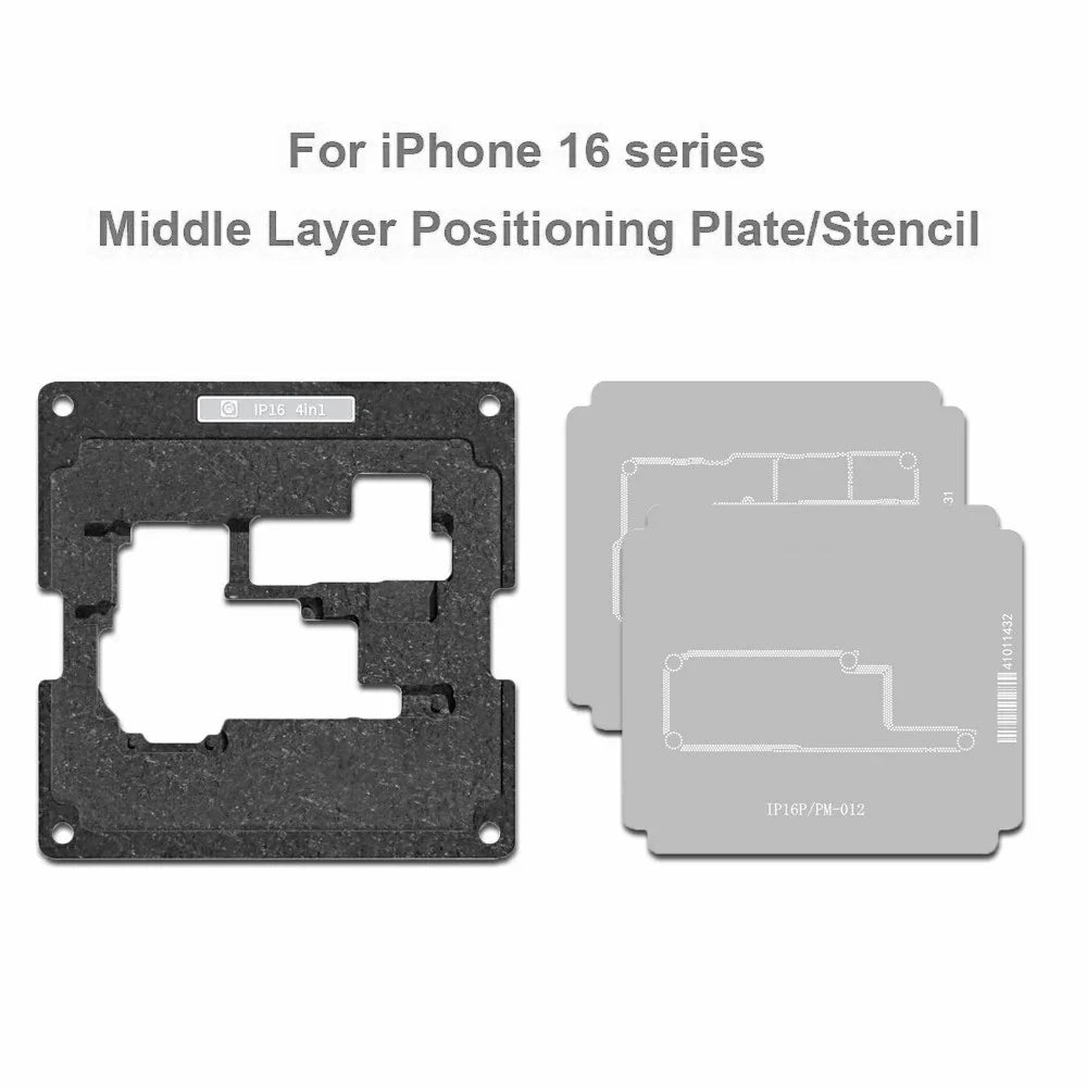 AMAOE For iPhone 16 Series Mid-Layer Tin Planting Station Kit Motherboard Repair Tool Set - 4