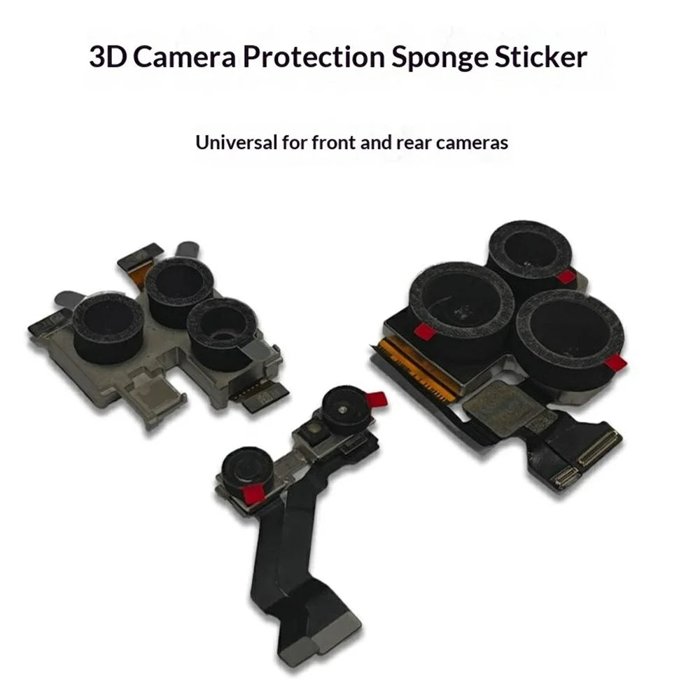 WYLIE 70Pcs 3D Camera Protection Sponge Stickers Phone Camera Repair Protective Rings - 2