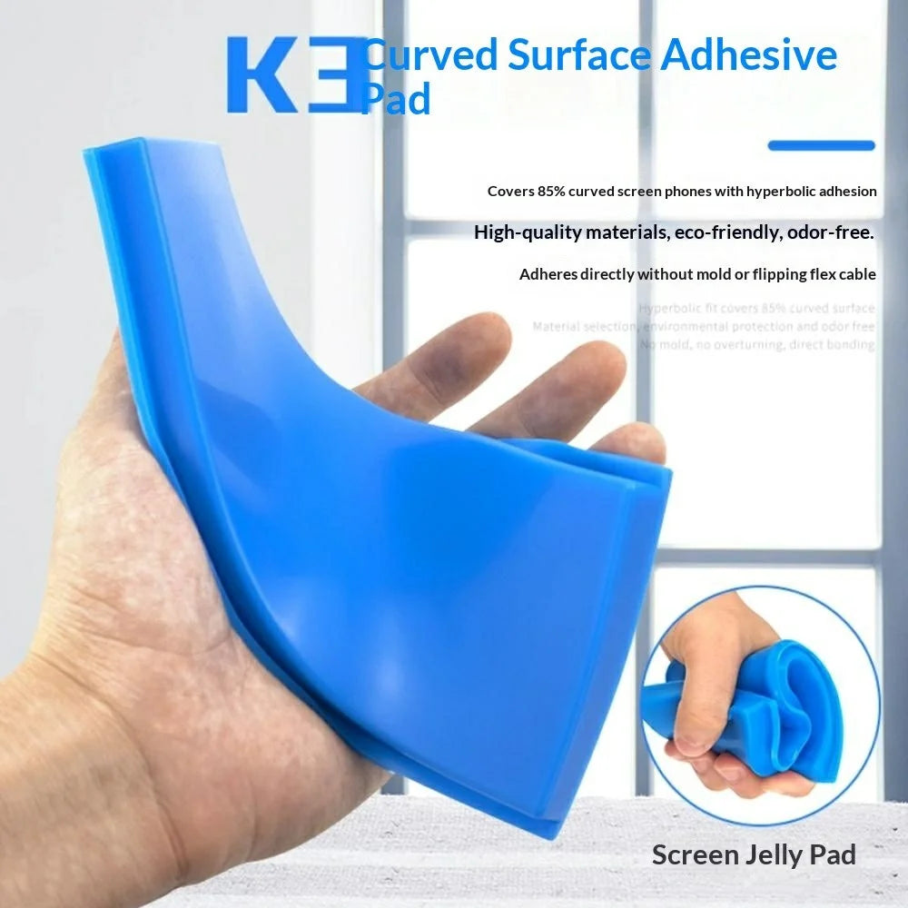 3K Universal Curved Screen Fix Mat Super Soft Phone LCD Laminating Pad - 3