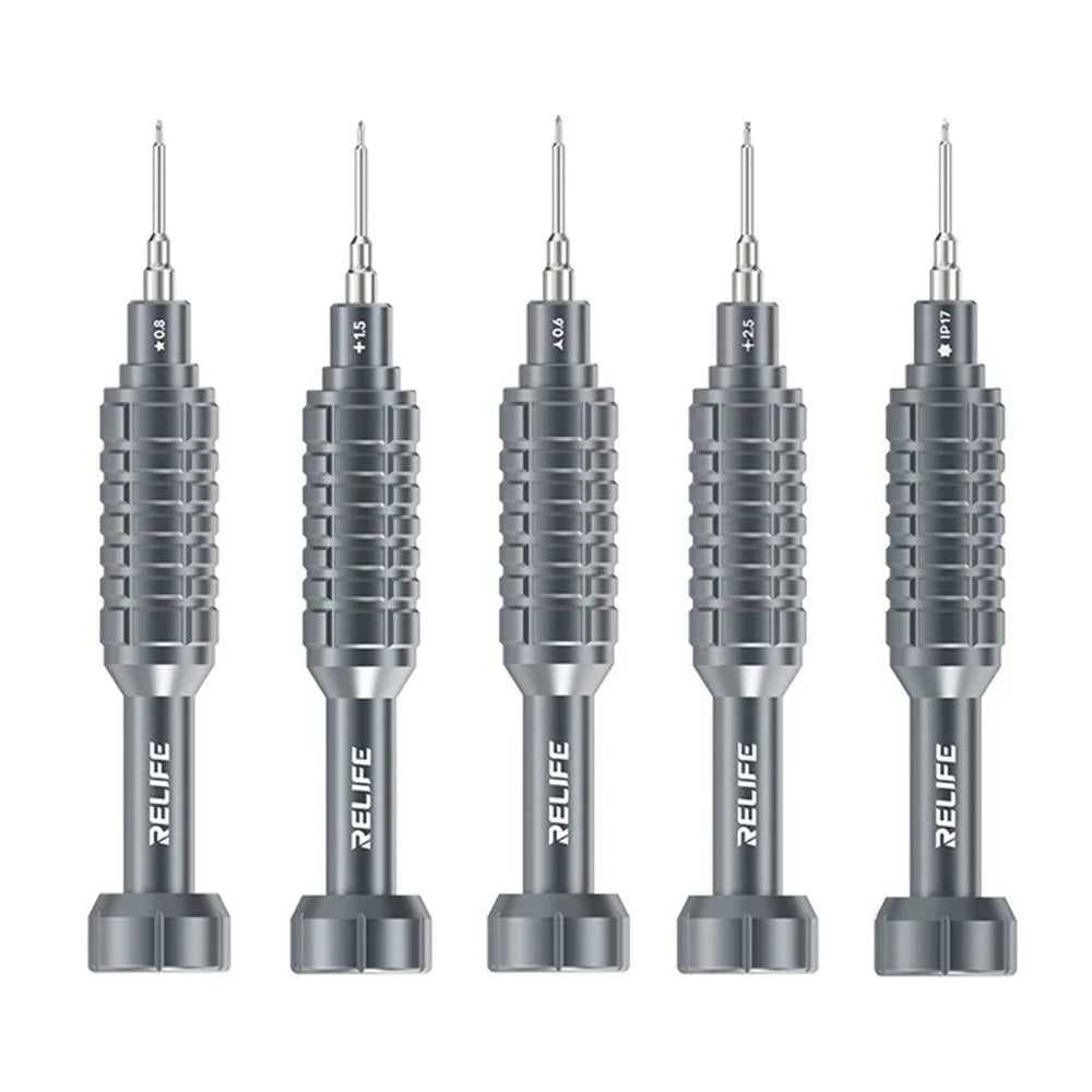 RELIFE RL-730A 5 in 1 Steel Cannon King Classic Series Aluminum Alloy Screwdriver Set with Magnetic Tip - 1