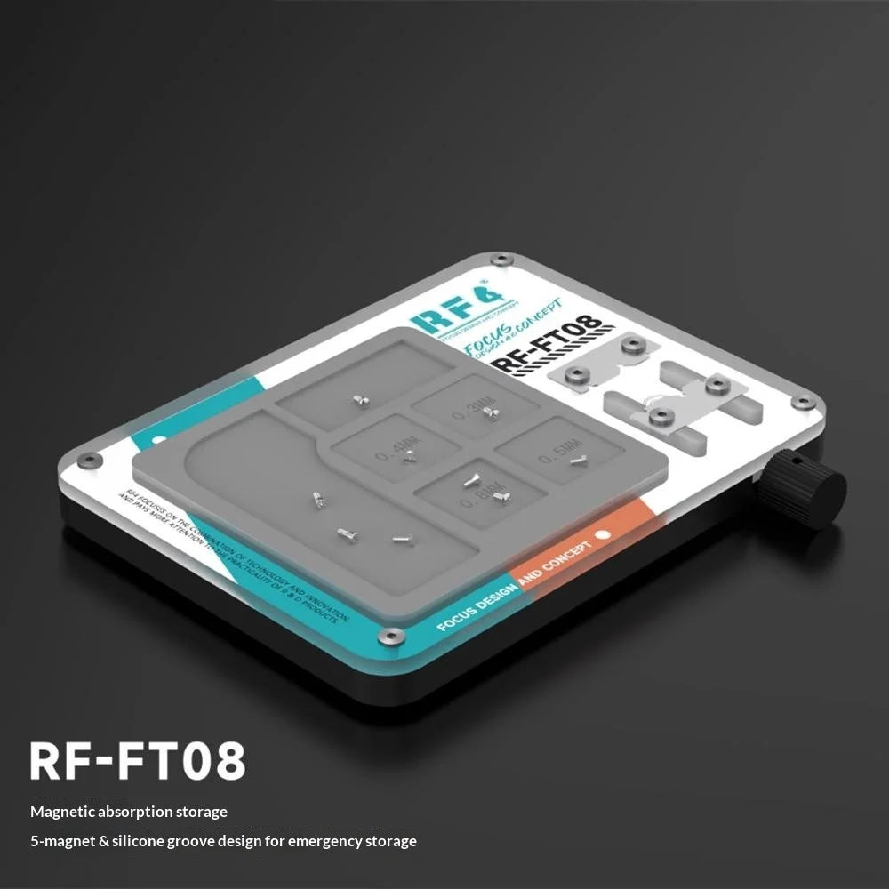 RF4 RF-FTO8 For PCB Repair Clamp Rework Station Mat with Adjustable Fixture for Delamination and Degluing - 6