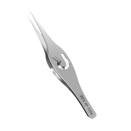 RF4 RF-TZ06 High-Precision Pointed Tweezers Wide-Body Hardened Non-Slip Tweezers with R-Shaped Hollow - 1