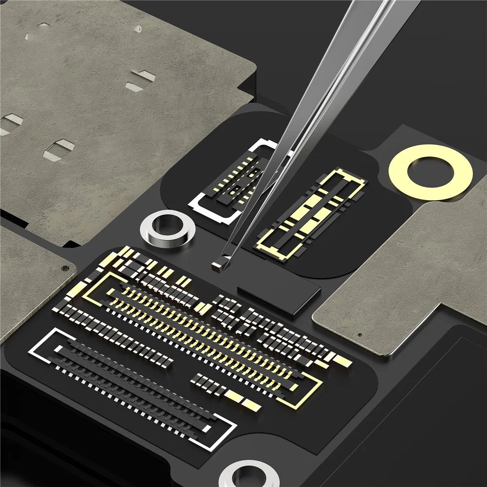 RF4 RF-TZ06 High-Precision Pointed Tweezers Wide-Body Hardened Non-Slip Tweezers with R-Shaped Hollow - 3