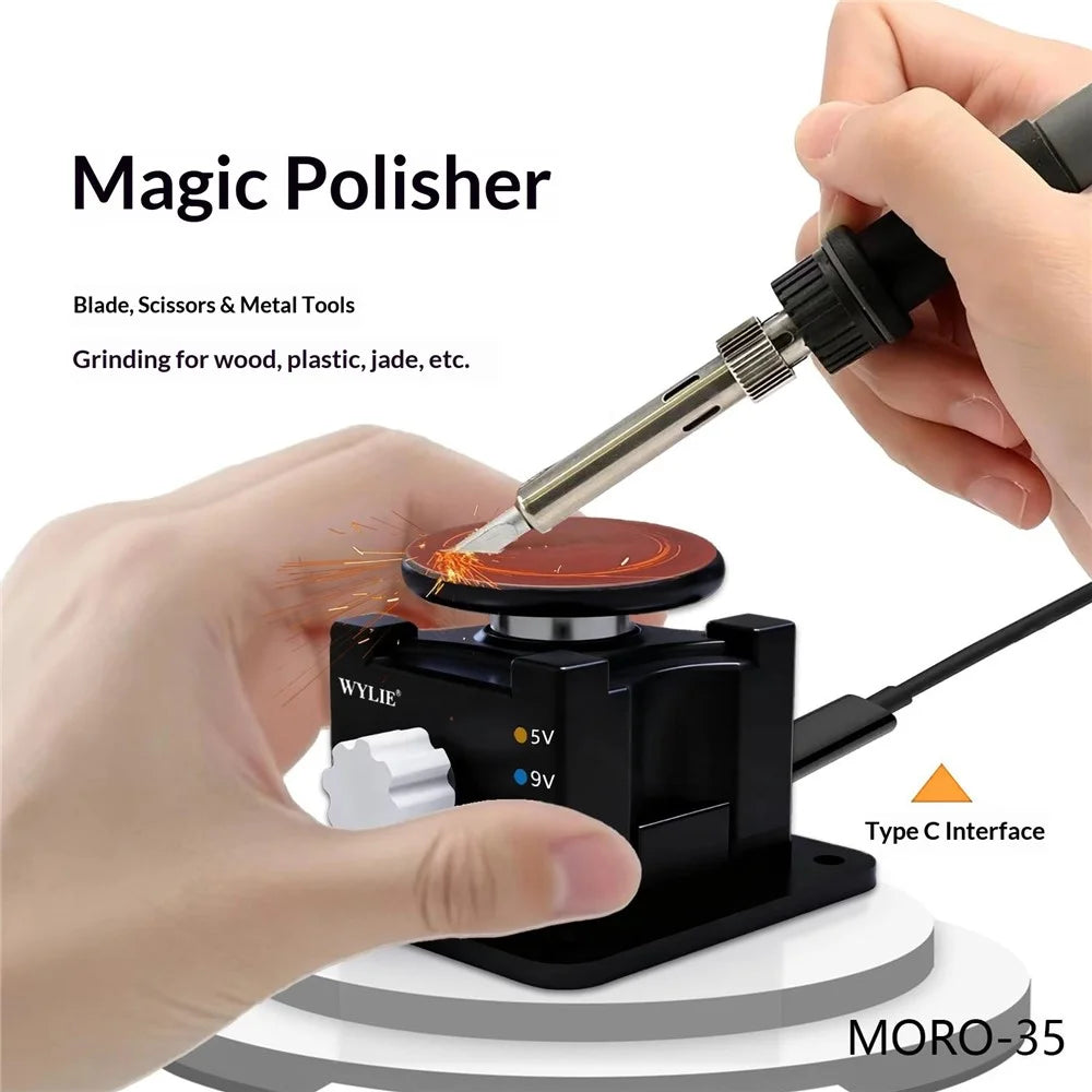 WYLIE MORO-35 Magic Polisher Multi-Function Rotary Tool Adjustable Speed Automatic Grinding Machine for Knives Repair - 2