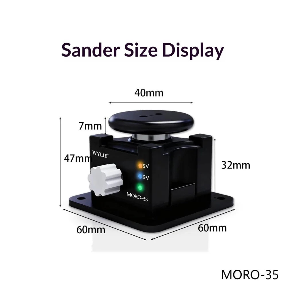 WYLIE MORO-35 Magic Polisher Multi-Function Rotary Tool Adjustable Speed Automatic Grinding Machine for Knives Repair - 7