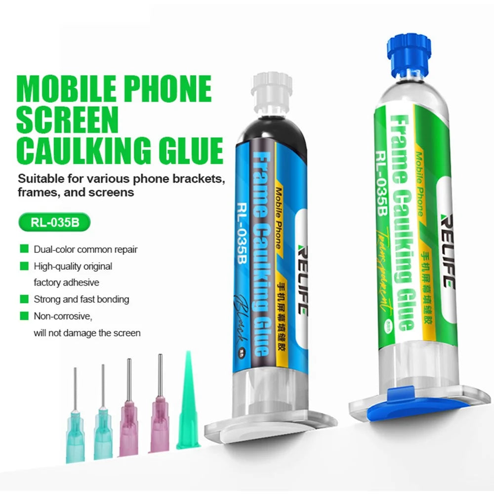 RELIFE RL-035B 30ml Screen Gap Filler for Curved Screen Phones  Non-Corrosive Elastic Waterproof Seal Glue - Transparent - 2