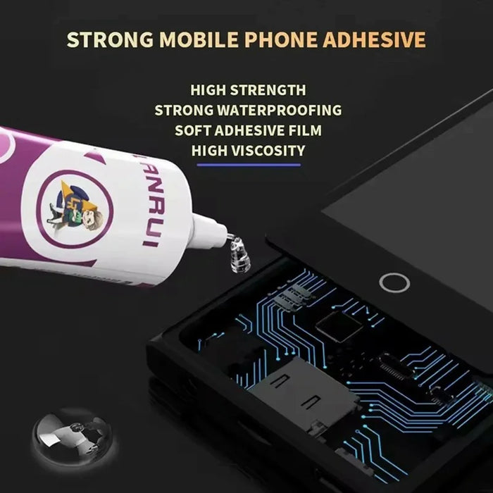 LANRUI I9 Active Adhesive 55ML Strong Bonding Soft Elastomer Rapid Curing Phone Glue - Transparent - 3