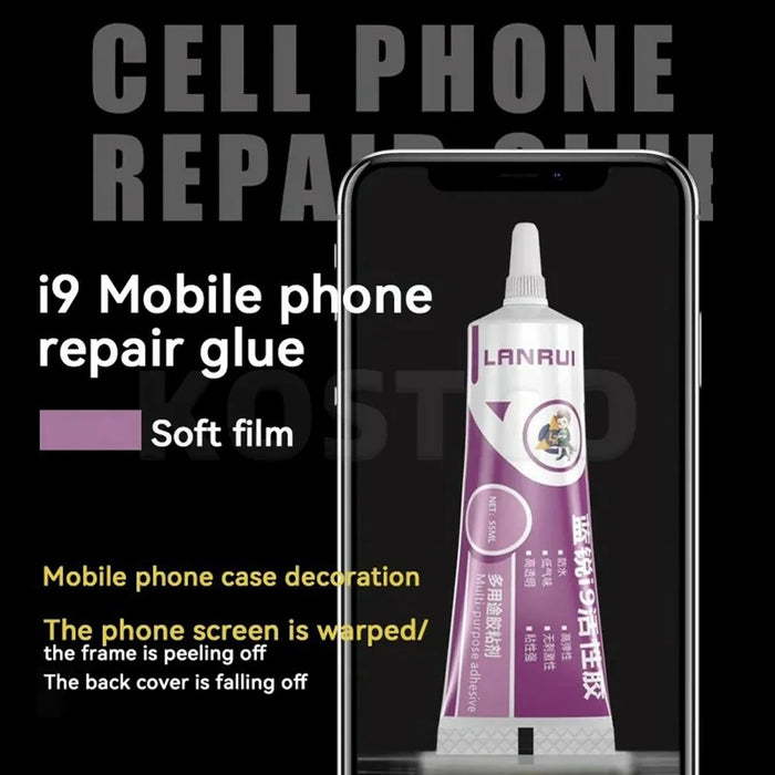 LANRUI I9 Active Adhesive 55ML Strong Bonding Soft Elastomer Rapid Curing Phone Glue - Transparent - 6