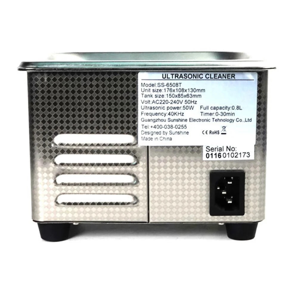 SUNSHINE SS-6508T Ultrasonic Cleaner 50W High Power Industrial Shock Head Portable Cleaning Machine - EU Plug - 5