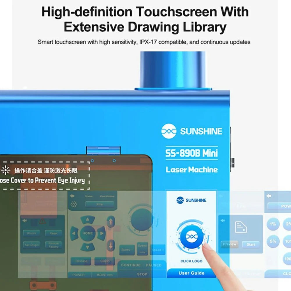 SUNSHINE SS-890B Mini Laser Screen Removal Machine Automatic Positioning Phone Screen Removal Tool - EU Plug - 6