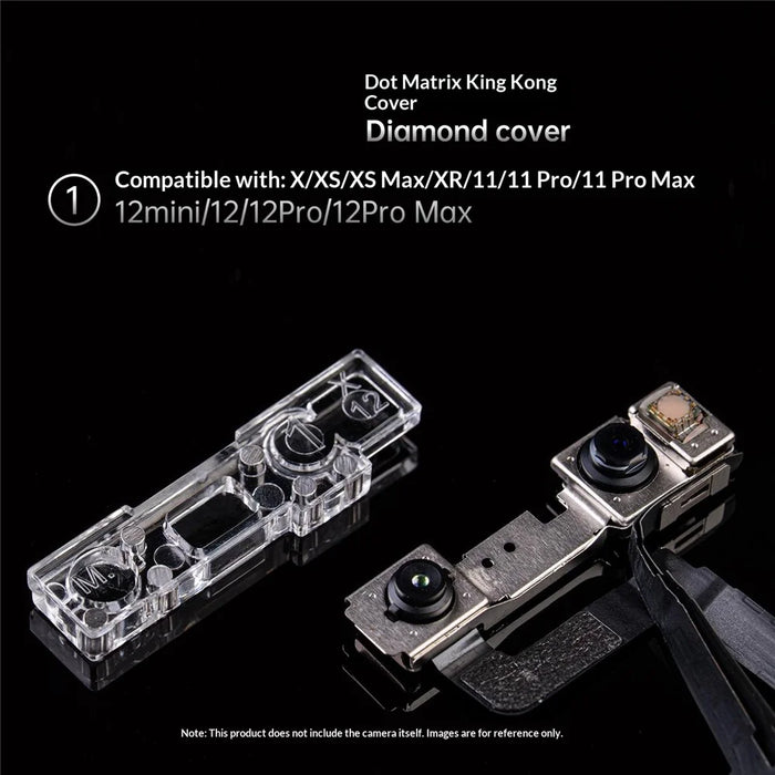 MY 1 Set For iPhone 17 Series Front Camera Protector Dot Matrix Anti Dust Camera Diamond Cover - 3