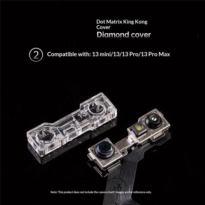MY 1 Set For iPhone 17 Series Front Camera Protector Dot Matrix Anti Dust Camera Diamond Cover - 5