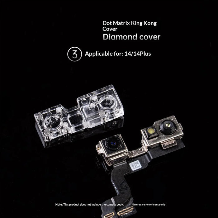 MY 1 Set For iPhone 17 Series Front Camera Protector Dot Matrix Anti Dust Camera Diamond Cover - 6