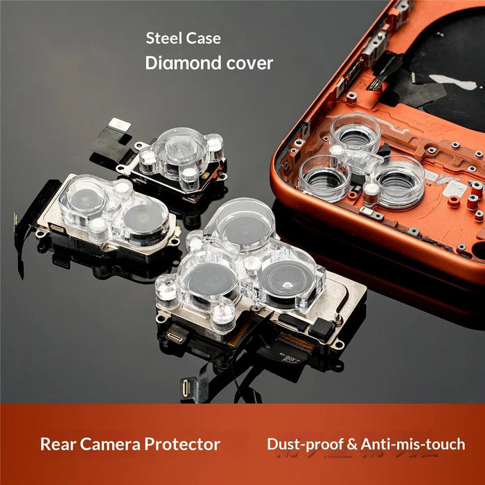 MY 1 Set For iPhone 17 Series Rear Camera Protector Dot Matrix Anti Dust Camera Diamond Cover - 3