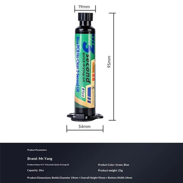 MY 3 Seconds Quick-Drying Oil for Mobile Phone Repair - Blue - 4