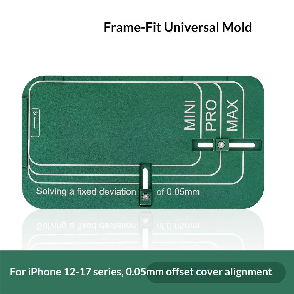 MY Universal Mold with Frame Alignment for iPhone 12-17 Series 0.5mm Cover Plate Alignment Mold - 2