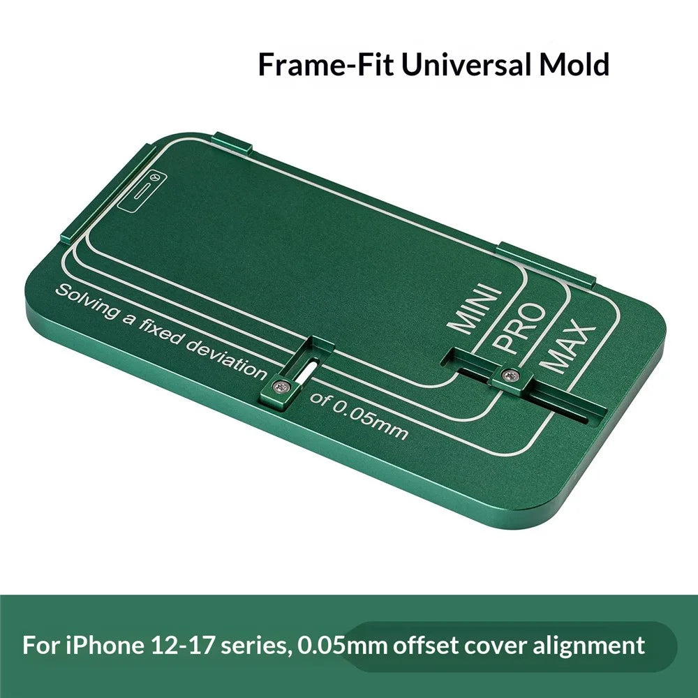 MY Universal Mold with Frame Alignment for iPhone 12-17 Series 0.5mm Cover Plate Alignment Mold - 3