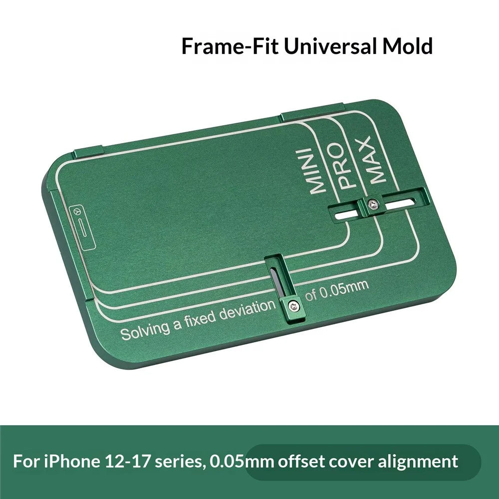 MY Universal Mold with Frame Alignment for iPhone 12-17 Series 0.5mm Cover Plate Alignment Mold - 4