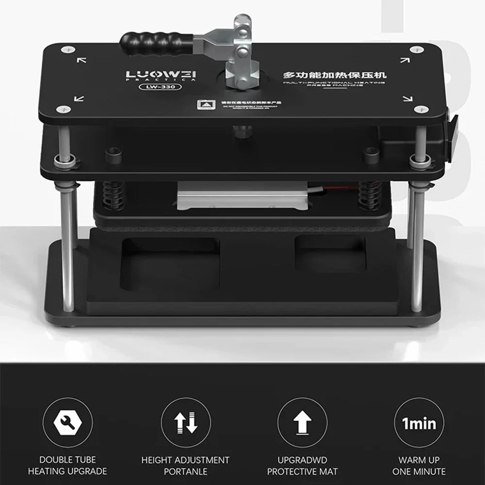 LUOWEI LW-330 Universal Heating Press Station for Phone Screen Repair / Back Cover Frame - US Plug - 2