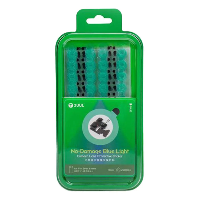2UUL DA33 500Pcs / Box No-Damage Blue Light Film Camera Lens Protective Sticker - 1