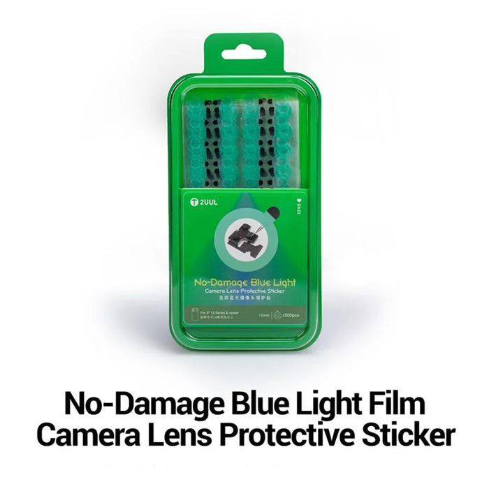 2UUL DA33 500Pcs / Box No-Damage Blue Light Film Camera Lens Protective Sticker - 2