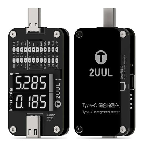 2UUL PW32 Type-C Comprehensive Diagnostic Tester Real Time Display Diagnostic Tool for Voltage Current Testing - 1