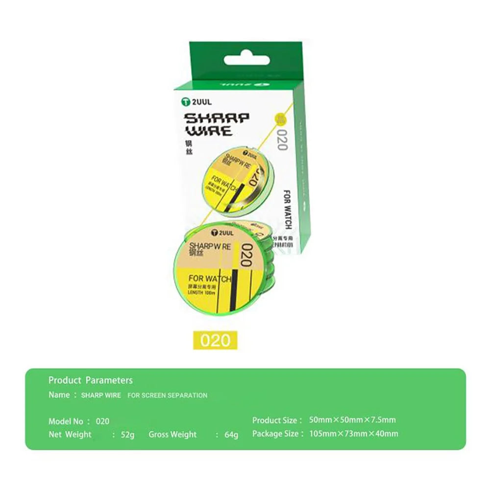 2UUL 020 GS Series 100m Sharp Wire for Smart Watch Screen Separation Steel Wire - 5