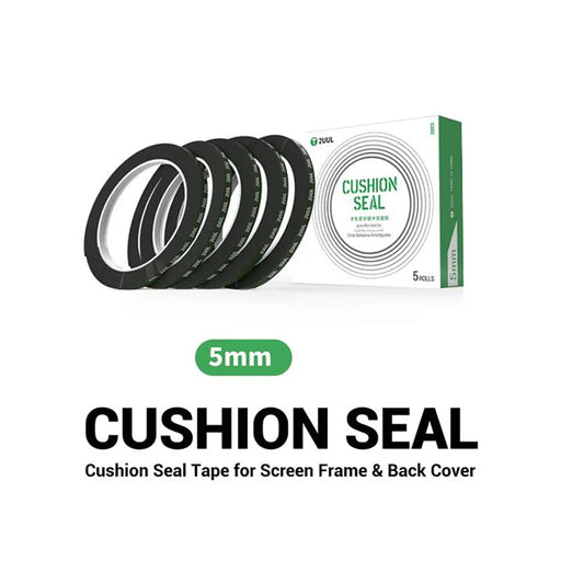 2UUL CS02 5 Rolls 5mm Cushion Seal Tape for Screen Frame Back Cover Double Sided Adhesive Tape - 2