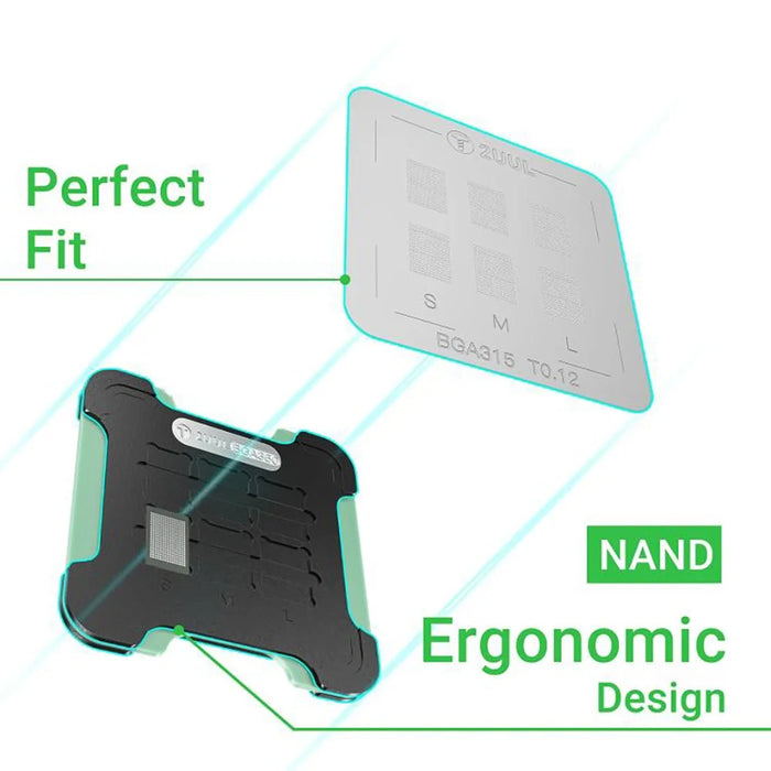 2UUL BH16 NAND Reballing Station Magnetic Double-Sided Soldering Platform Kit for Smartphone / Tablet Repair - 6