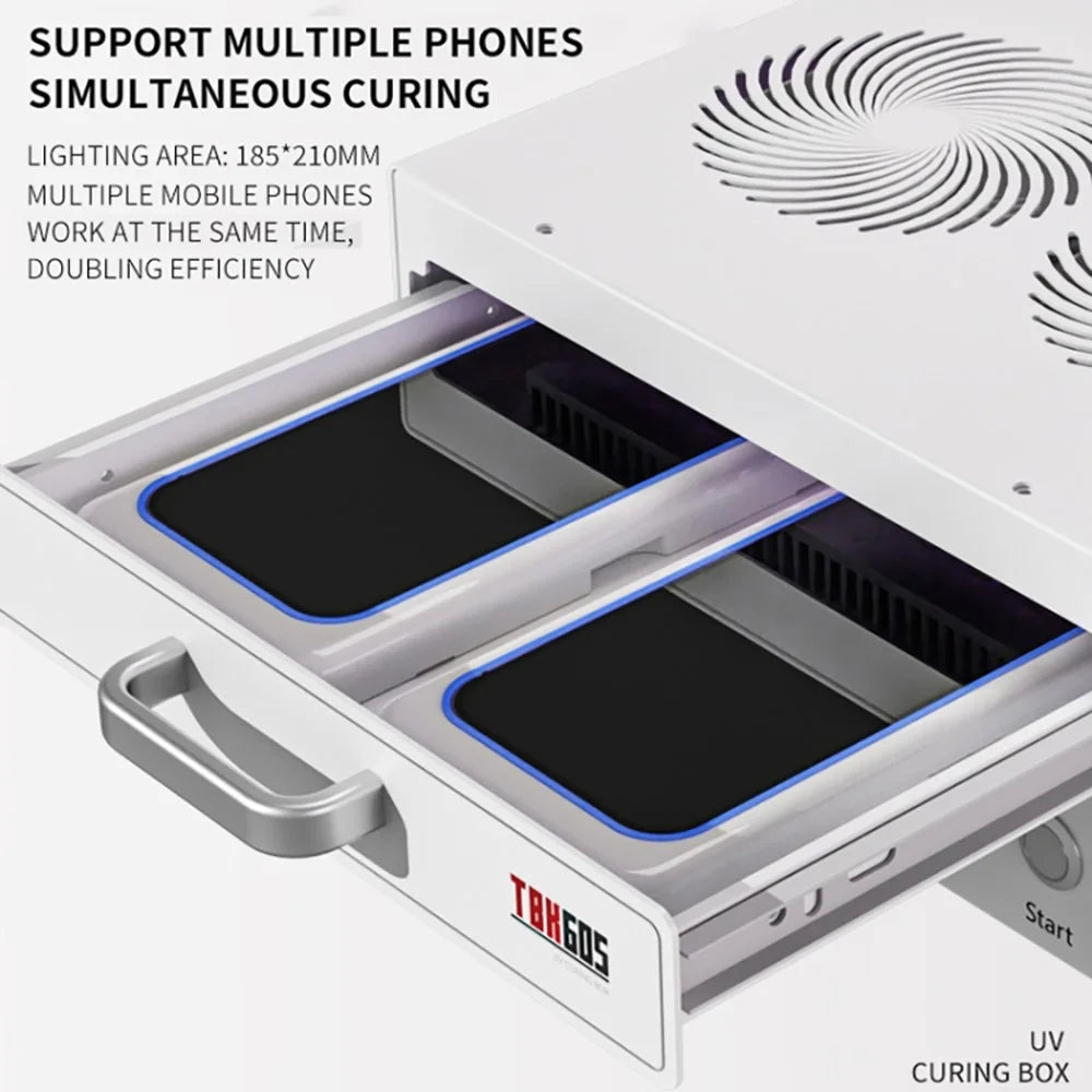TBK605 100W UV Curing Box Ultraviolet Light Curing Station for Phone Screen Repair - EU Plug - 3