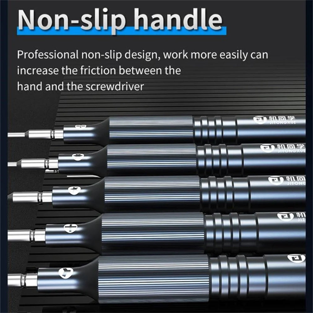 JITONGXUE JT-87 S2 Steel Non Slip Precision Screwdriver for Electronics Repair - Medium Plate 2.5 - 4