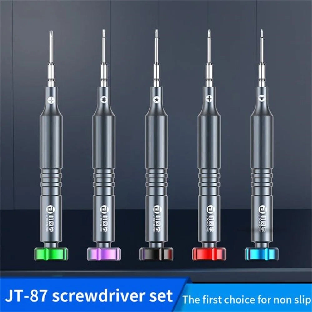 JITONGXUE JT-87 S2 Steel Non Slip Precision Screwdriver for Electronics Repair - Medium Plate 2.5 - 7