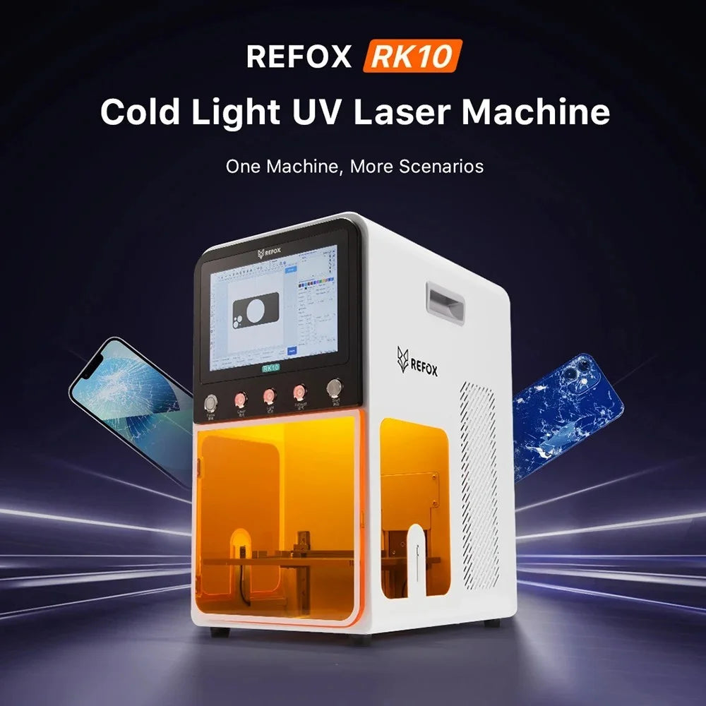 REFOX RK10 5W Cold Light UV Laser Machine Mobile Phone Screen Separator Back Glass Removal Tool - EU Plug - 2