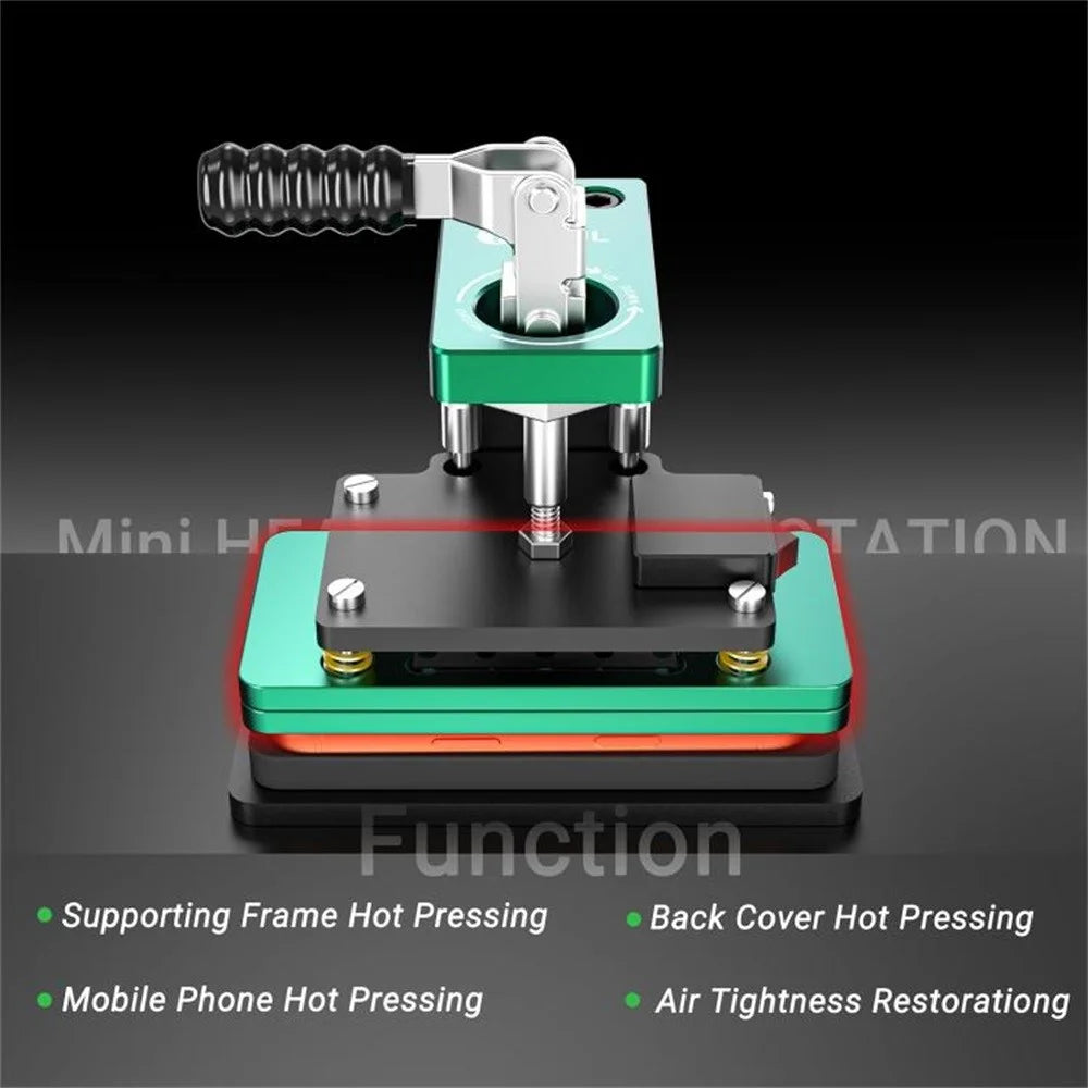 2UUL DA07 Mini Heating Press Station For iPhone Screen  /  Back Cover  /  Frame Repair Hot Pressing - EU Plug - 5