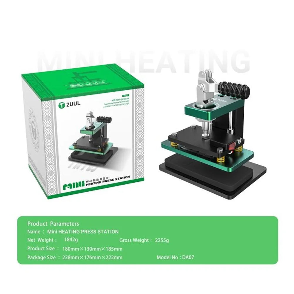 2UUL DA07 Mini Heating Press Station For iPhone Screen  /  Back Cover  /  Frame Repair Hot Pressing - EU Plug - 6