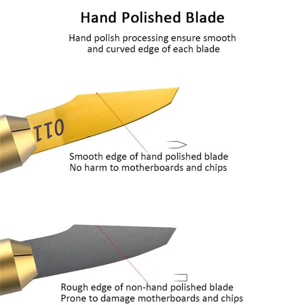 QIANLI 011 16-in-1 Multi-Function Adhesive Removal Tool Set Ultra Thin Blades For Electronics Repair - 6