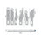 For Phone Repair Precision Carving Tools Set with 6Pcs Interchangeable Blades and Non-Slip Handle - Silver - 4
