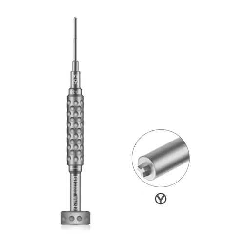 AMAOE AD-3D Precision Screwdriver Bits with Anti-Slip Aluminum Handle Strong Magnetic For Electronic Device Repair - Y-Shape 0.6 - 1